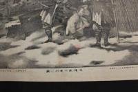 ８　６　赤穂義士夜打之図　出版者読み取り不可　明治22年　石版刷　明治　石版画