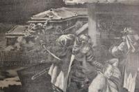 ８　６　赤穂義士夜打之図　出版者読み取り不可　明治22年　石版刷　明治　石版画