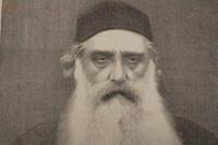 ８　６　印度霊智学会長オルコット氏肖像　河合偉次郎　明治23年　石版刷　明治　石版画