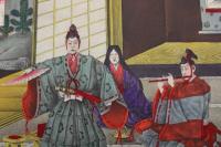 ６　5　曽我兄弟離別舞之図　出版者・出版年読み取り不可　石版色刷約36.5×48㎝