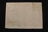 5　5　引札　引き札　縮緬染地卸商　京都市東洞院　岡松又三郎　石版色刷　約26×36.5㎝