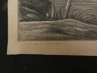 5　5　阿新丸仇を執逃出之図　出版者・出版年・判別不可　石版刷　約30.5×40㎝