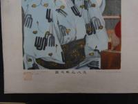 5　5　美人化粧之図　小林鉄次郎　石版色刷　約49.5×38㎝