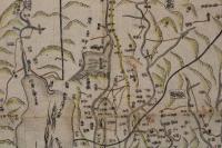 ４　5　近江国細見図　木版彩色刷約83ｘ135cm