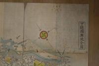 ４　5　下総国輿地全図　木版彩色刷　約98ｘ129cm
