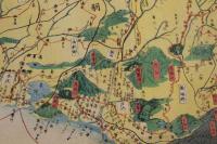 4　5　陸奥出羽国郡　橋本玉蘭斎　幕末頃刊　木版彩色刷約90ｘ143cm