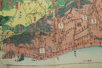 4　5　陸奥出羽国郡　橋本玉蘭斎　幕末頃刊　木版彩色刷約90ｘ143cm