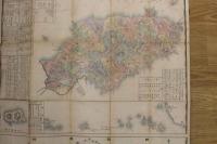 5　5　伊豆国輿地実測全図　銅版色刷　約66×56.5㎝