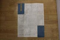 5　5　改正摂津大坂図　浪華書林　天保3年補刻　木版彩色刷　約57×45㎝　