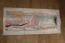 5　5　宇内各国盛衰全図　レイルズ著　永井陽信幹訳　穴山篤太郎　木版彩色刷　約107×49㎝