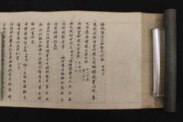 4　5　結縁灌頂之摩耶戒作法　江戸中期頃写　約30ｘ668cm　1巻