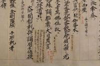 4 5　胎蔵界次第（仮題）享保8年写　約30ｘ326cm