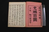 ６　5　光琳百図　前後編　光琳新撰百図　尾形光琳筆　細川開益堂　明治24年　6冊