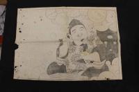 5　5　引札の下絵　約28×40㎝　17種18枚