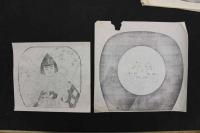 5　5　うちわの下絵　約27×28㎝　13種14枚