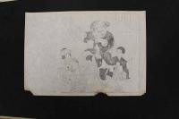 5　5　引札の下絵　約28×40㎝　4枚