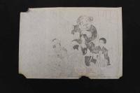 5　5　引札の下絵　約28×40㎝　5枚