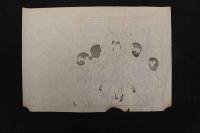 5　5　引札の下絵　約28×40㎝　5枚