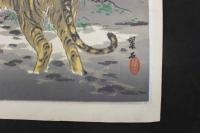 5　5　引札　引き札　高天正宗　冨士正宗　諏訪平堅村　醸造元 高橋酒舗　石版色刷　約36×49.5㎝