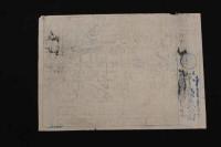 5　３　④京都名所案内略図　用宿　京三条大はし東づめ　ふしみや藤兵衛　明治中期　木版藍刷　約24×4㎝　古地図　引札　古文書