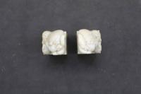 5　３　⑦石印材　獅子　30×30×80㎜　2個　書道　篆刻