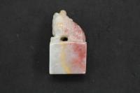 5 3　⑤石印材　獅子　約18×25×45㎜　書道　篆刻