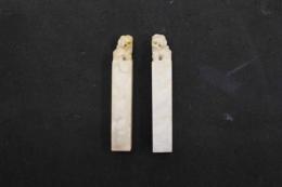 5　5　①石印材　獅子　10×10×60㎜