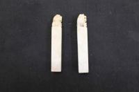 5　5　①石印材　獅子　10×10×60㎜