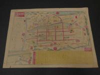 ２　5　京名所案内道法略記　御宿　京都富小路通松原入ル　綱島勘兵衛　幕末～明治初期　木版彩色刷　約30×23㎝　