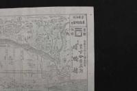 5　5　京都名所旧跡略図一覧　京都旅館　京都市五條通　大橋東詰角　ますや吉吾郎　銅板刷　約25×34.5㎝