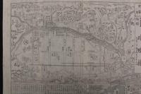 5　5　京都名所旧跡略図一覧　京都旅館　京都市五條通　大橋東詰角　ますや吉吾郎　銅板刷　約25×34.5㎝