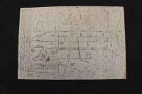 5　5　①京都名所案内図(仮題)　三条通大橋東詰　茶屋久右衛門蔵版　江戸後期頃刊　木版墨刷　約41×28.8㎝