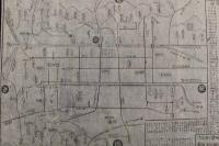 5　5　②京都名所案内図(仮題)　三条通大橋東詰　御宿　茶屋久右衛門　江戸後期頃　木版墨刷　約40×28㎝