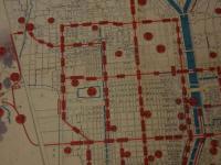 ２　5　京都案内図　電車明細　京都三条大橋東入　旅館　大黒屋本店　約27×37㎝