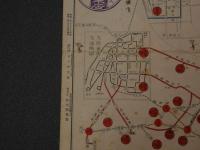 ２　5　京都案内図　電車明細　京都三条大橋東入　旅館　大黒屋本店　約27×37㎝