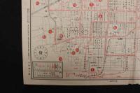 5　5　京都名勝案内図　京都市三条小橋北入　松家旅館　片面印刷　約27×38.5㎝