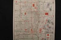 5　5　京都市街略図　京都市烏丸通三条角　株式会社第一銀行京都支店　昭和初期頃　両面印刷　約38×27㎝