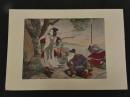 ２　5　歴史画②　石版色刷　約27×36㎝