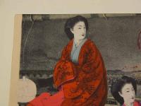 ２　5　花火の図　石版色刷　約27×36㎝