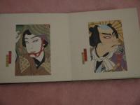 優姿花写絵　彩色木版刷り　１２図　１２×１２cm　折帖　２冊　