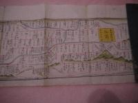 陸奥国津軽三郡行程記　紙本着色　約２０×３３０cm　１舗　青森県立図書館蔵と同系統