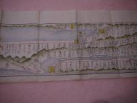 陸奥国津軽三郡行程記　紙本着色　約２０×３３０cm　１舗　青森県立図書館蔵と同系統
