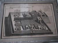 The　OBSERVATORY　at　PEKIN　北京古観象台　銅版画　マット内　１６×２３．５cm　１枚　