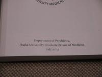 Department　of　Psychiatry　Osaka　University　Medical　School　英文　311P