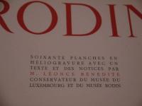 RODIN　PARLEONCE　BENEDITE　EDITIONS　ALBERT　LEUY　写真図版　６０枚　仏文　１冊