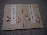 甲子兵燹図　前川五嶺画　森雄山縮画　彩色木版刷り　見開き２９．３×３１．３cm　全２帖