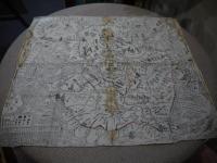西国巡礼道中図　西国三十三所道中図　５８．５×６６．５cm　木版２色刷り　１枚