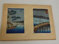 複製木版画　約１４．５×９．５cm　２０枚　張り込み帖　　１帖