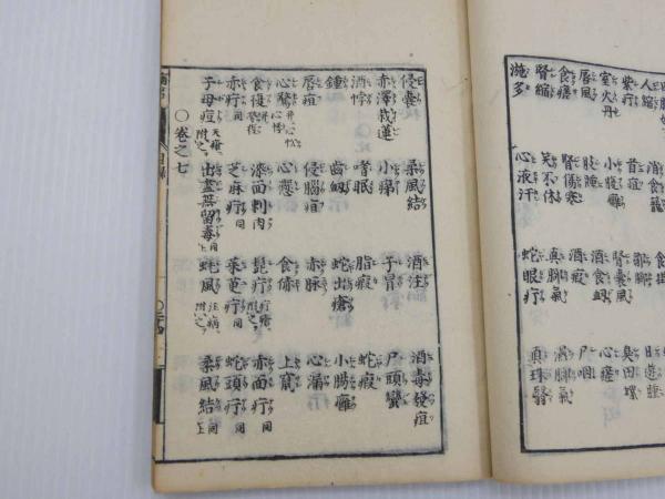 病名彙解 刊本 7巻 全5冊 目録(蘆川桂洲) / 古本、中古本、古