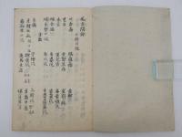 医方問余口科　写本　１冊